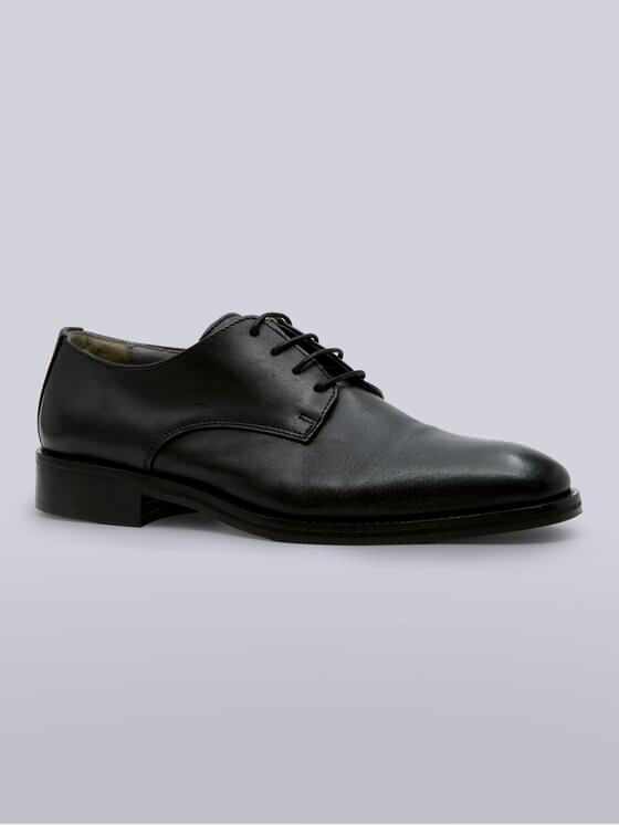 emilio adani Herren Komfortabler Business-Schuh Schwarz 41542
