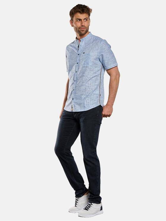 engbers Herren Kurzarm-Hemd uni Brilliantblau 33260