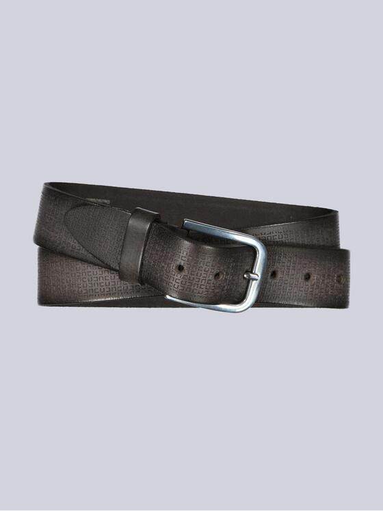 emilio adani Herren Ledergürtel Anthrazit 40582