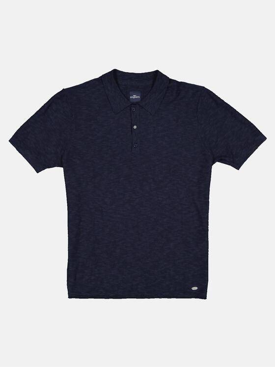 engbers Herren Polo-Shirt gestrickt Blau 32605