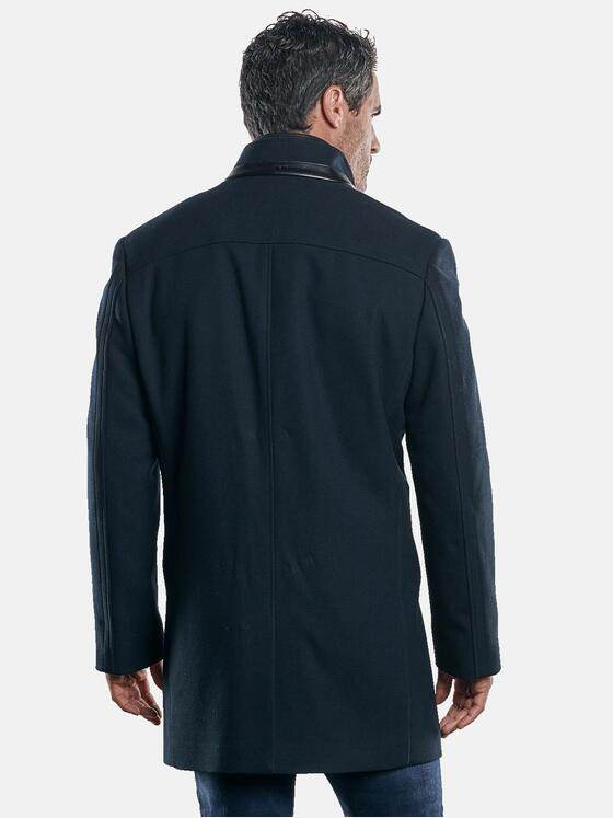 engbers Herren Mantel mit herausnehmbarem Inlet Blau 30247