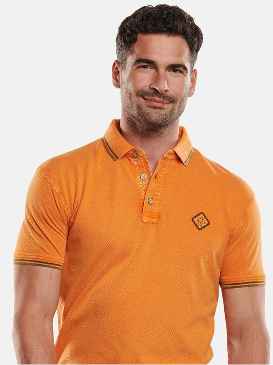 engbers Herren Poloshirt sportiv Dunkelorange 31783