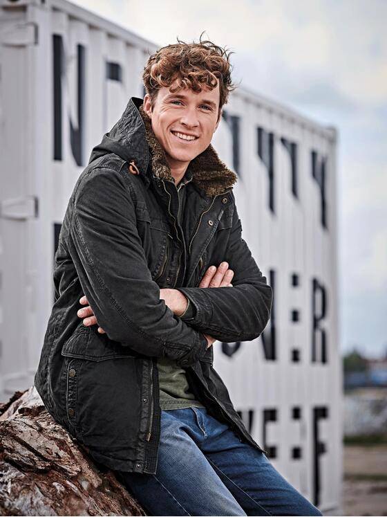 engbers Herren Gewaschene Baumwolljacke Oliv 30764