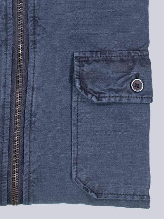 engbers Herren Langarm-Hemd mit Leinenanteil Marineblau 38914