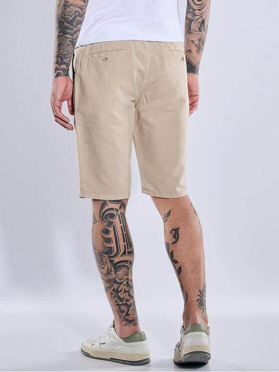 emilio adani Herren Chino-Bermuda mit Tunnelzug Beige 38938