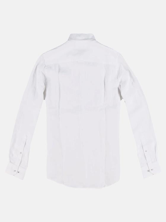 engbers Herren Langarmhemd uni Reinweiss 32217