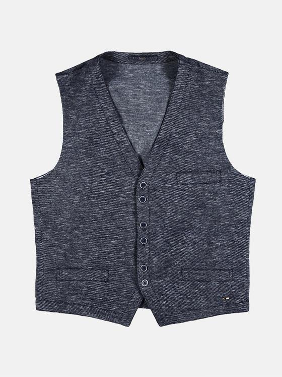 emilio adani Herren schmale Sakkoweste aus hochelastischer Ware Blau 29160