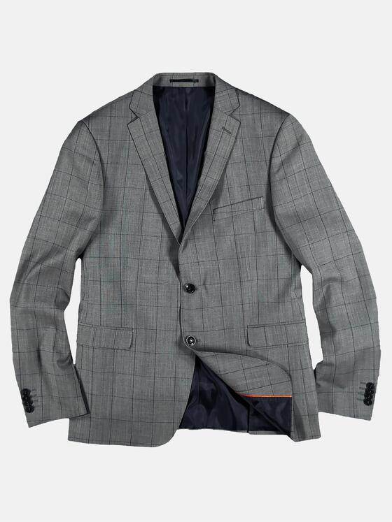 emilio adani Herren Elastisches Business-Sakko Grau 29024