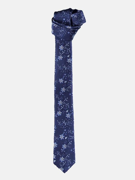 emilio adani Herren Hochwertige Krawatte mit Blumenmuster Blau 31400