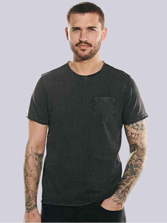 emilio adani Herren T-Shirt rundhals Anthrazit 31779