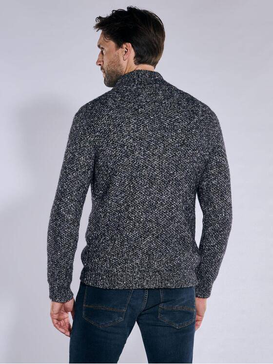 engbers Herren Pullover mit Troyerkragen Schwarz 38018