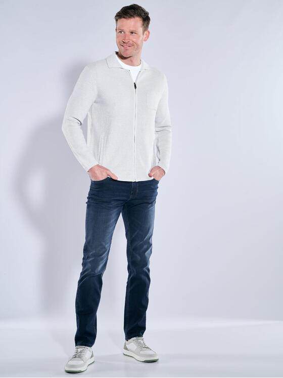 engbers Herren Cardigan regular Silbergrau 38953