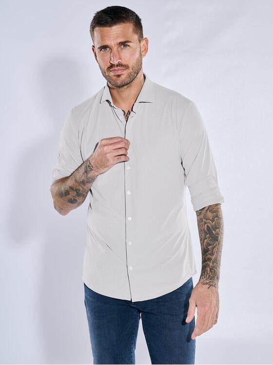 emilio adani Herren Funktionshemd Langarm Sand 37997