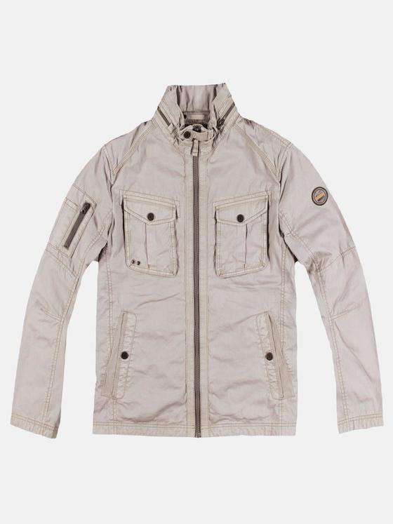 engbers Herren Sportive Baumwoll-Jacke Beige 30639