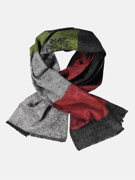 engbers Herren Schal gemustert Dunkelrot 32119