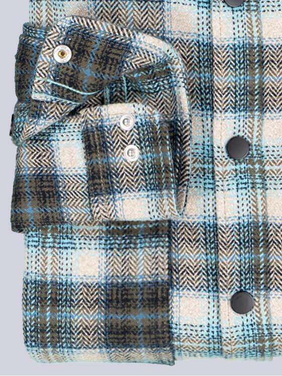 engbers Herren Overshirt kariert Oliv 39128