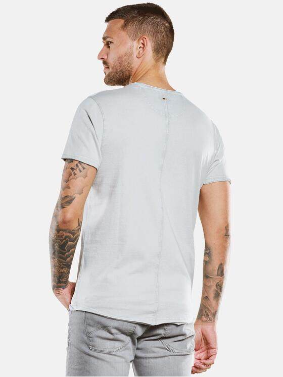 emilio adani Herren T-Shirt in Ottoman-Qualität Grau 33415