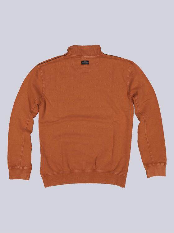 engbers Herren Sweatshirt mit Troyerkragen Rostorange 33755