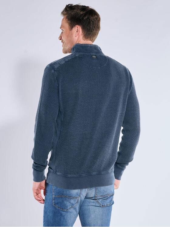 engbers Herren Sweatshirt strukturiert Saphirblau 39534