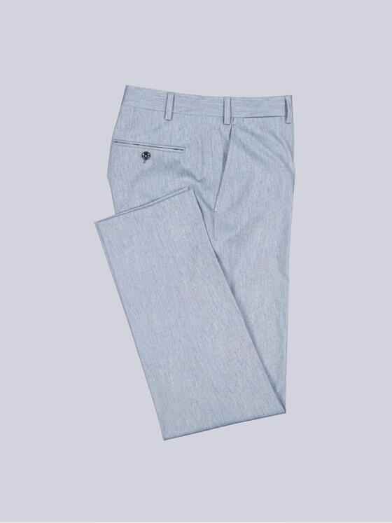 emilio adani Herren Anzug-Hose strukturiert Blau 38443