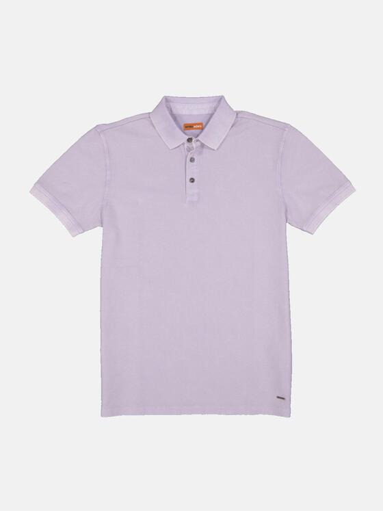 emilio adani Herren Polo-Shirt uni Violett 34545