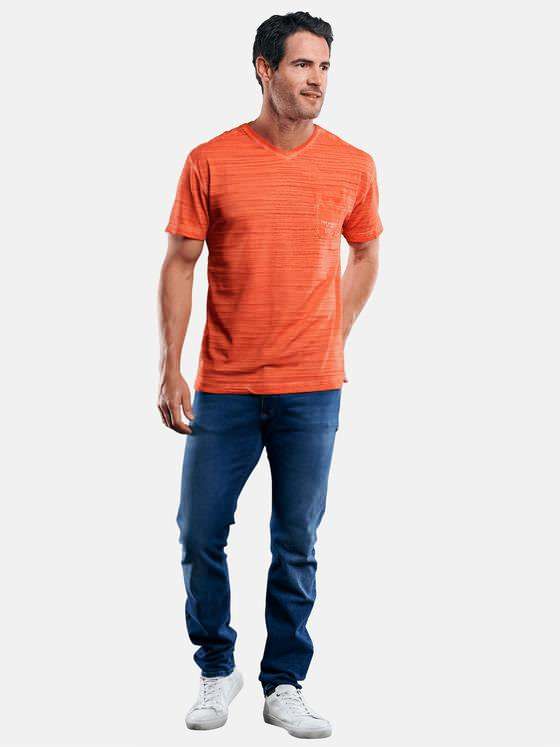 engbers Herren T-Shirt in Flammgarnoptik Orange 29237