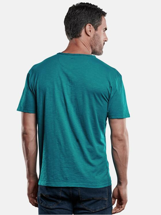 engbers Herren Henley T-Shirt Petrol 28912