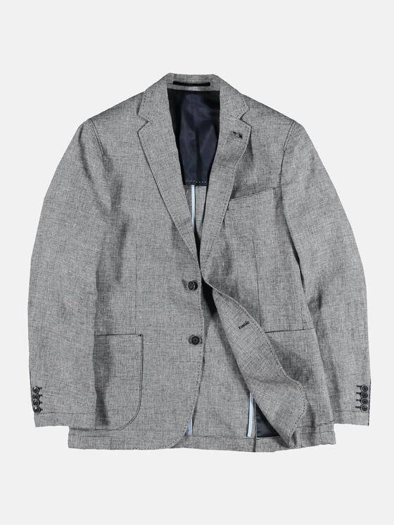 ENGBERS GERMANY Herren Sportives Sakko aus Leinenmix Silbergrau 29666