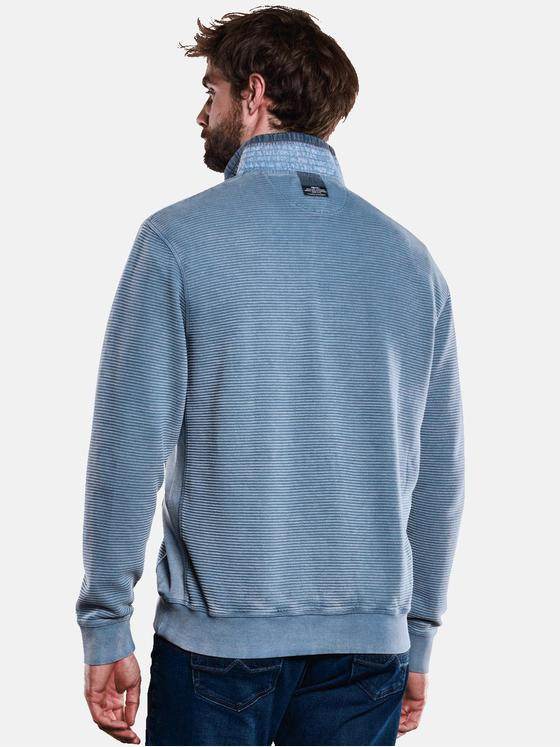 engbers Herren Sweatshirt mit Stehkragen Saphirblau 33760
