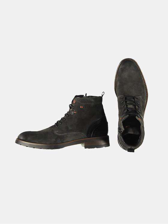emilio adani Herren Boots aus Veloursleder Grau 32015