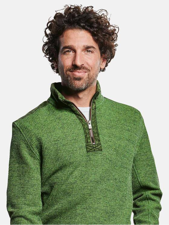engbers Herren Sweatshirt Troyer Grasgruen 32716