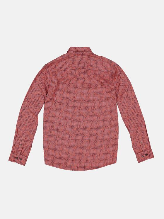 engbers Herren Hemd langarm Tomatenrot 34079