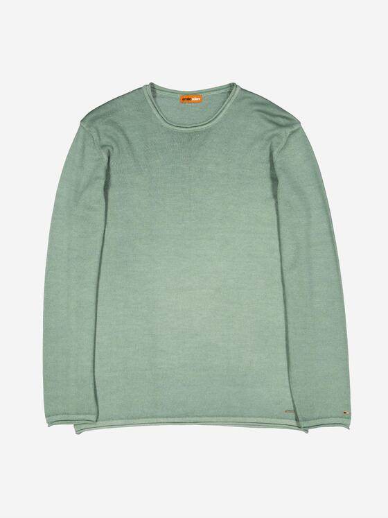 emilio adani Herren Pullover aus Merinowolle Mint 38209