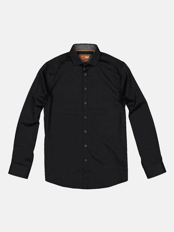 emilio adani Herren Langarm-Hemd "My Favorite" Schwarz 34061