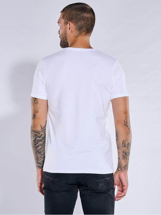 emilio adani Herren Basic-Shirt "My Favorite" Reinweiss 37386