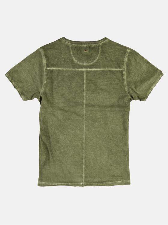 emilio adani Herren Rundhals T-Shirt Grün 25213