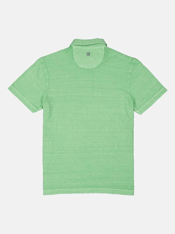 ENGBERS GERMANY Herren Polo-Shirt mit Leinenanteil Grün 35083