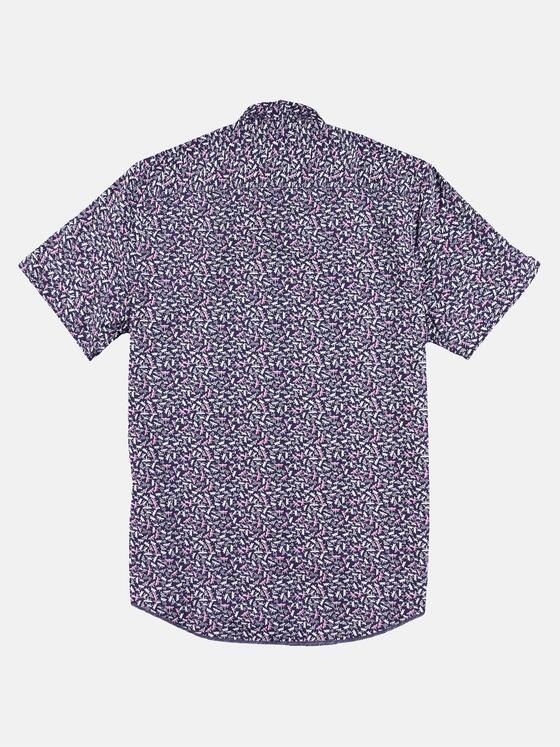 engbers Herren Modische Comfort-Stretch-Hemd mit Libellen-Print Saphirblau 29635