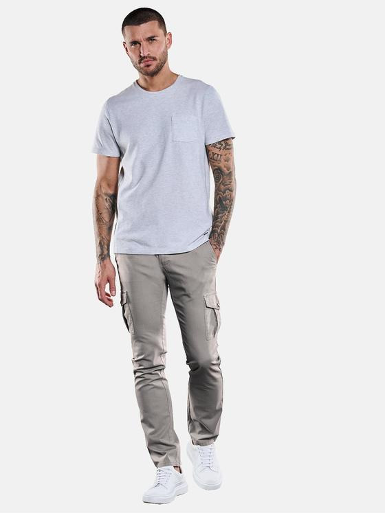 emilio adani Herren Chino im Cargostyle Grau 32628