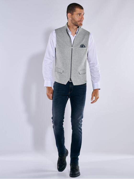 engbers Herren Sakko-Weste slim fit Grau 37264