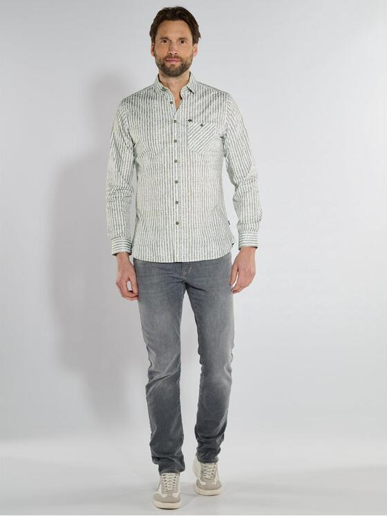engbers Herren Langarm-Hemd slim fit Grün 36877