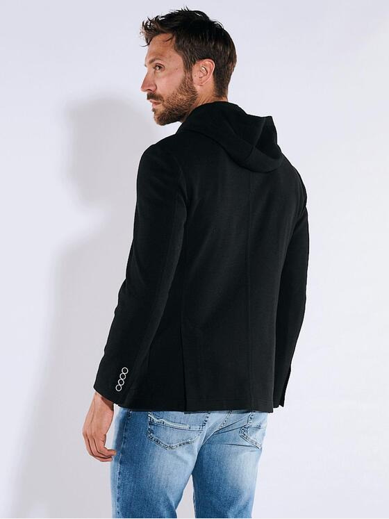 emilio adani Herren Freizeit-Sakko slim fit Schwarz 36377