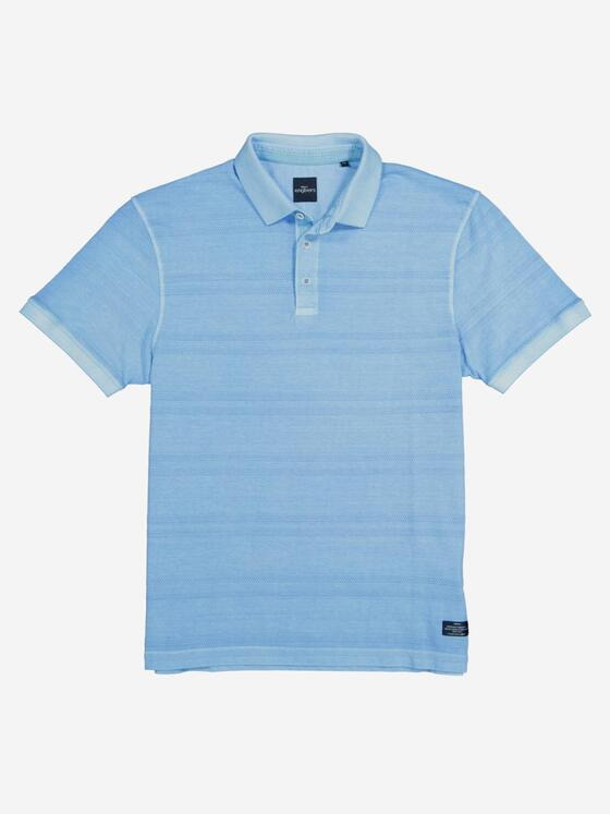 engbers Herren Polo-Shirt strukturiert Blau 36838