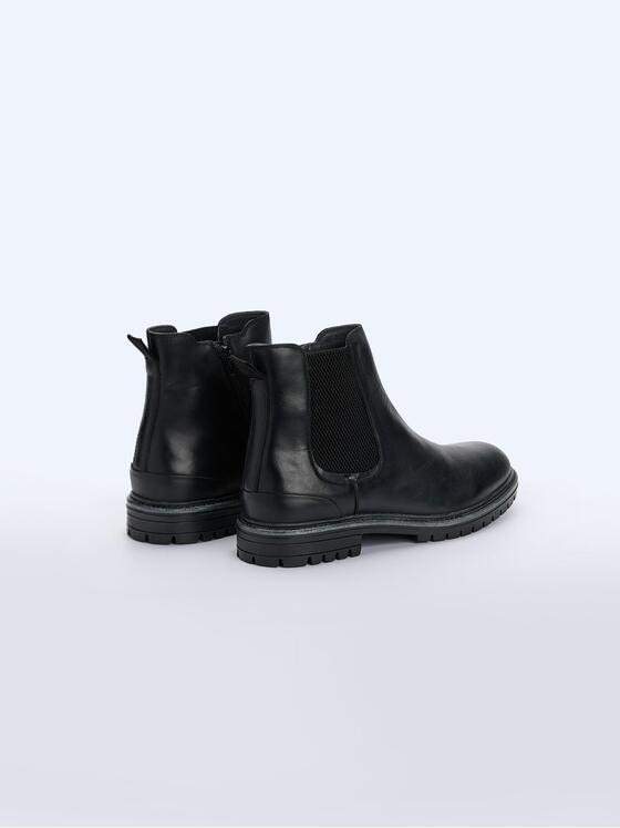emilio adani Herren Boots mit Reißverschluss Schwarz 37441