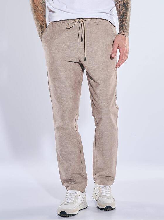 emilio adani Herren Anzughose slim fit Hellbraun 40638