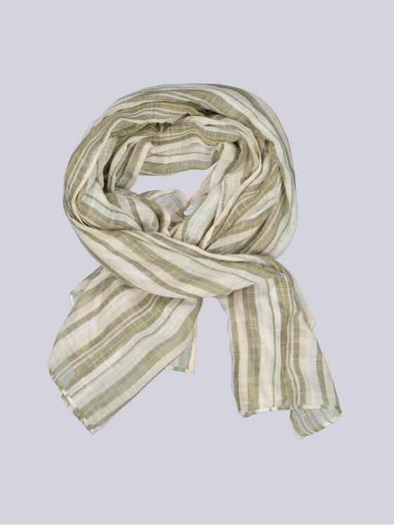 emilio adani Herren Schal gestreift Beige 38768