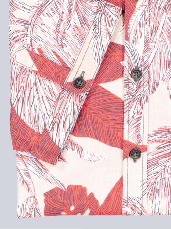 engbers Herren Kurzarm-Hemd gemustert Hellrot 38672