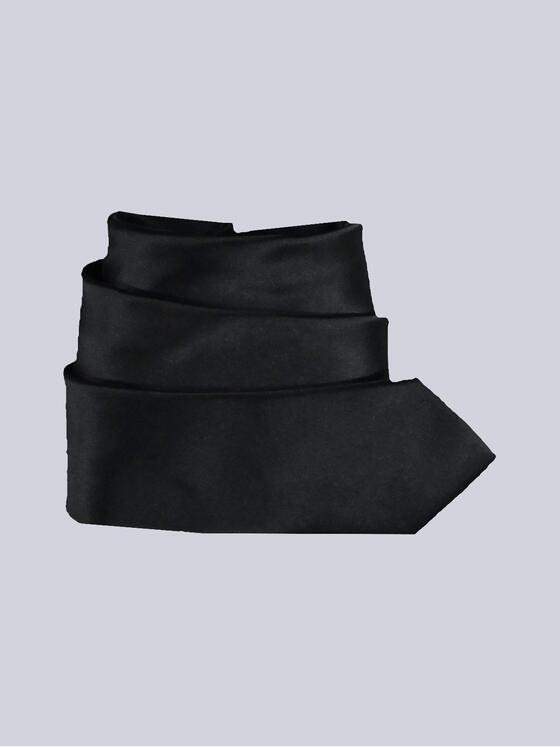 engbers Herren Krawatte uni Schwarz 32951