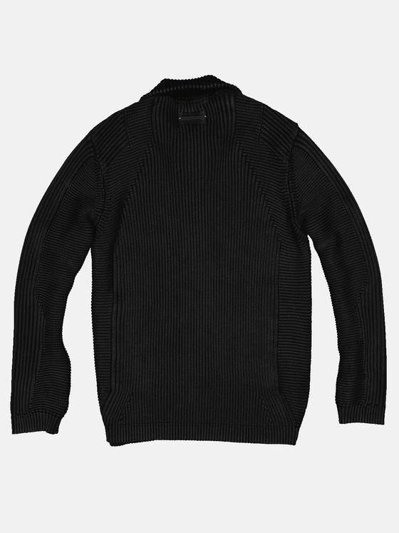 emilio adani Herren Strick-Cardigan Schwarz 32029
