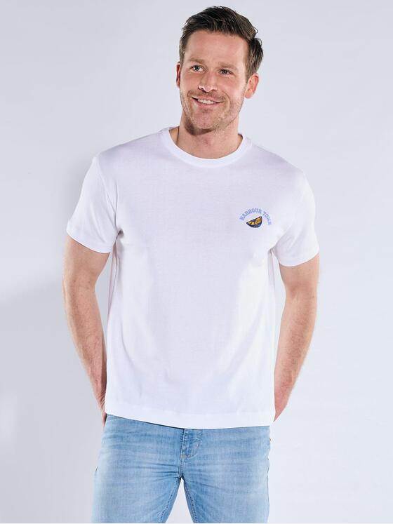 engbers Herren T-Shirt mit Rückenprint Reinweiss 40726